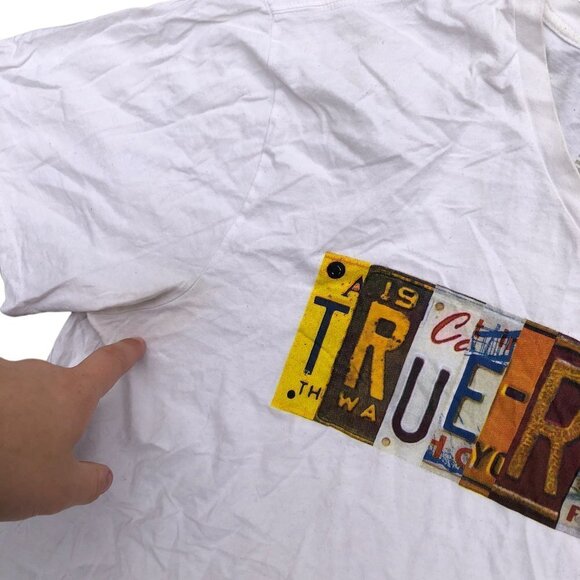 Vintage True Religion Shirt Plate Short Sleeve Crew XXL - Picture 6 of 7